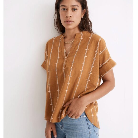 NWT Madewell Popover cotton top (size XXS) - Picture 2 of 8